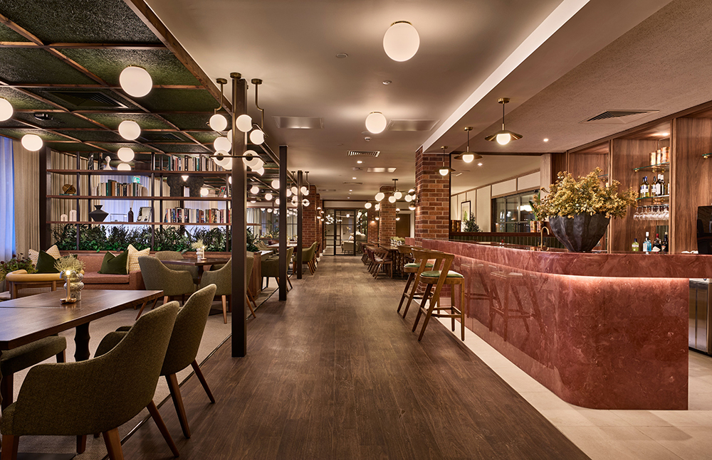 Bar and dining area