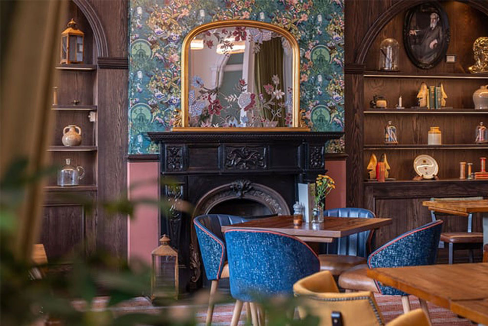 Wallpaper fireplace