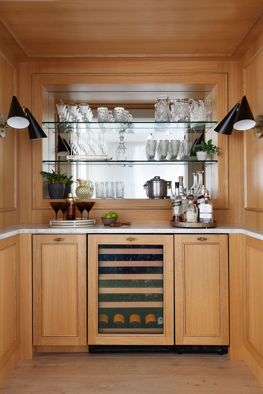 Wooden kitchen units