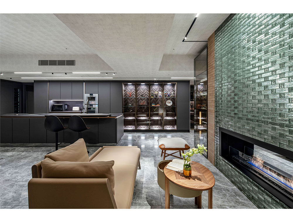 Open plan living area