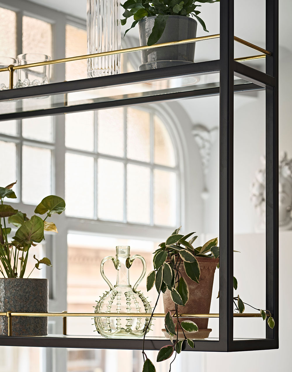 Glass shelving
