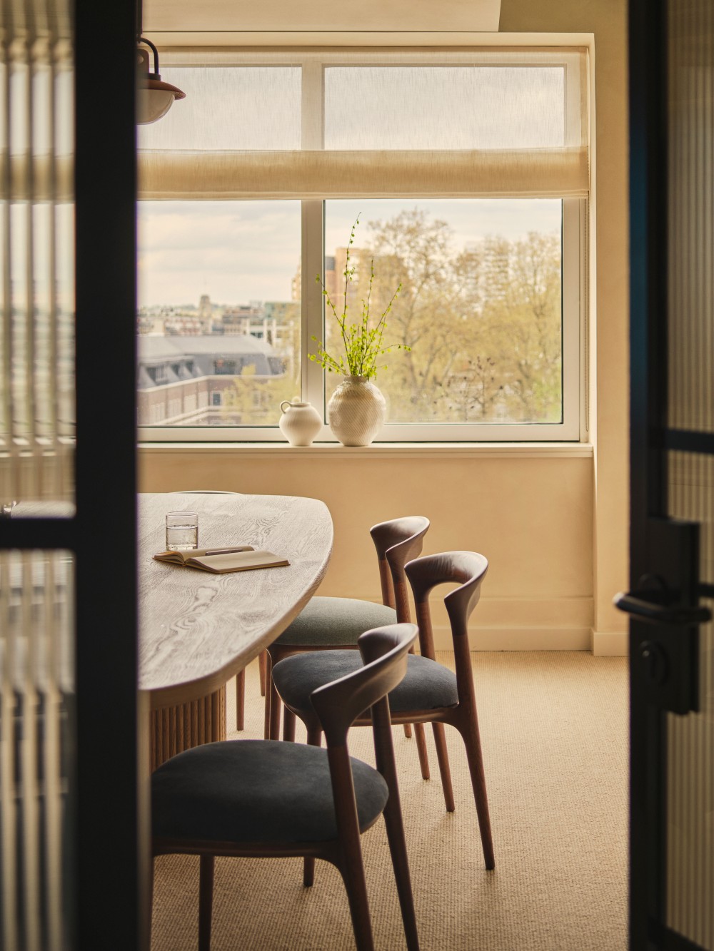 Meeting room through door