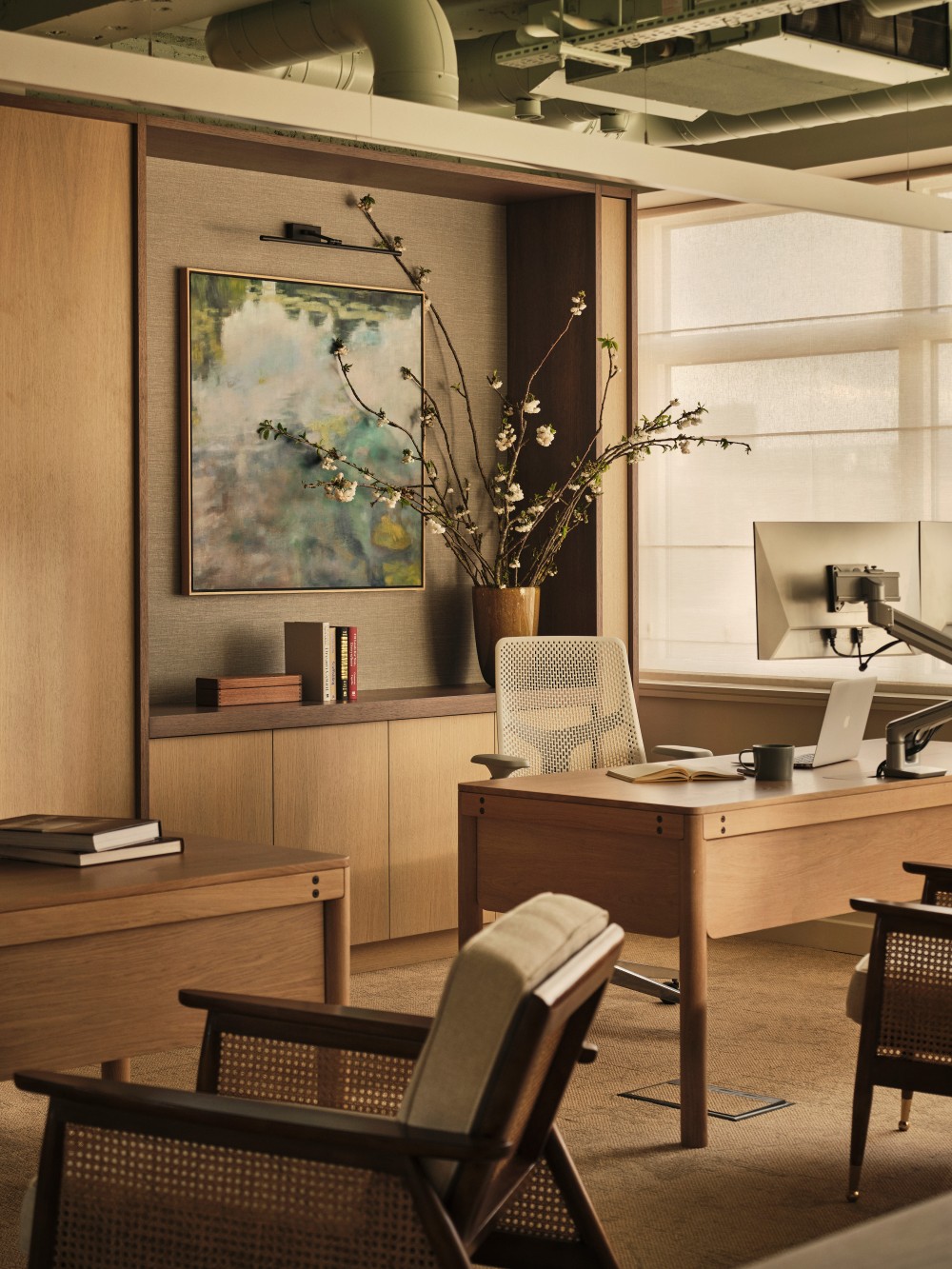 Desk and art