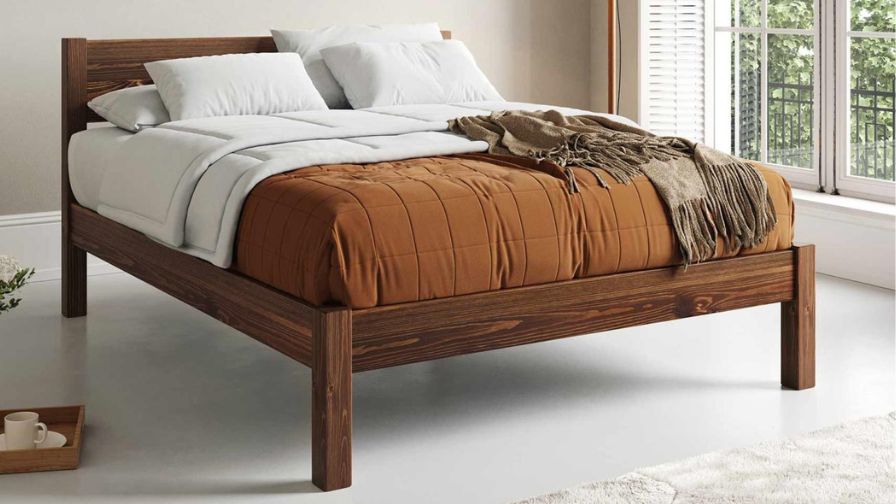 White knight bed in coffee bean used by Homie
