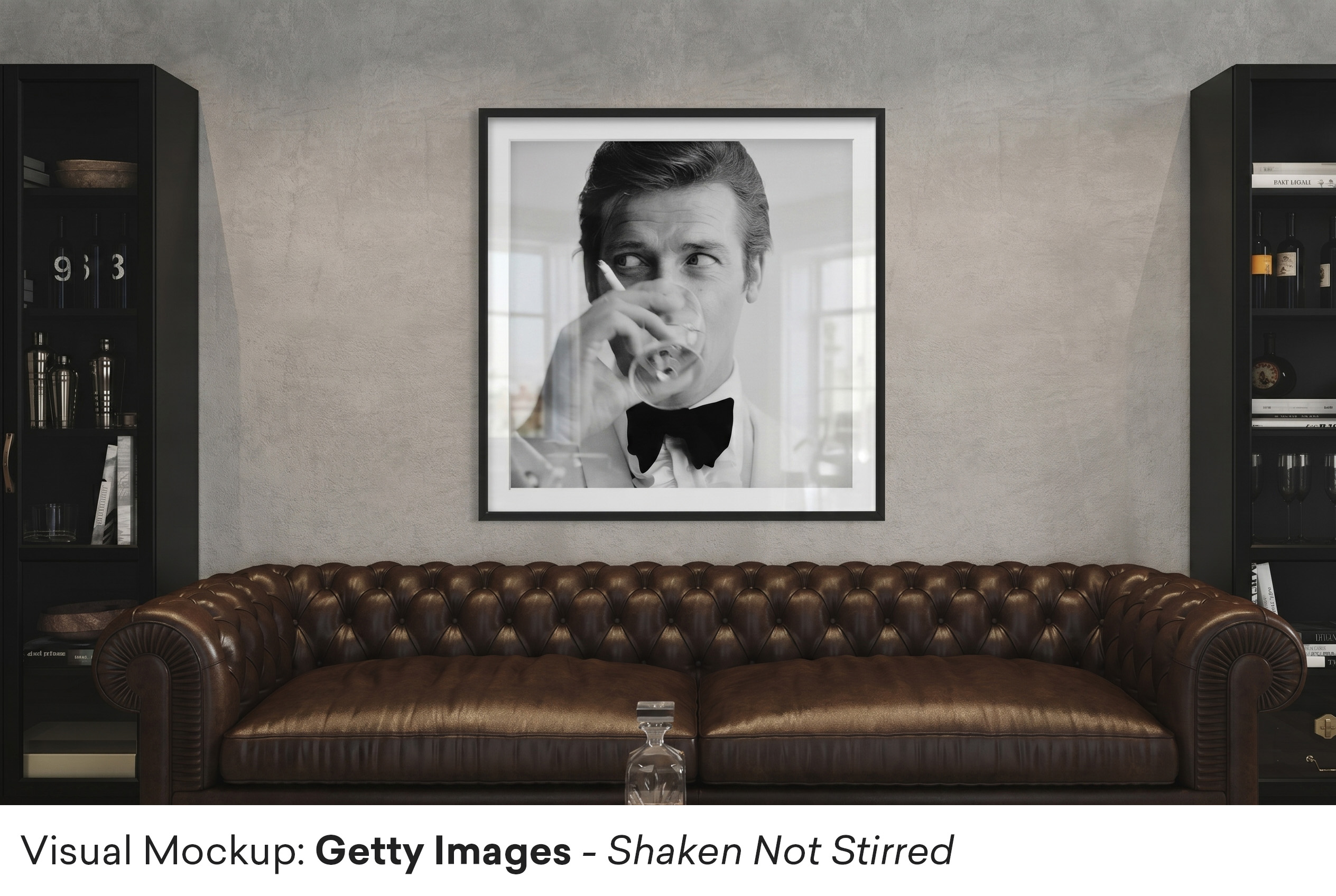 Getty Images - Shaken Not Stirred Framed - Mockup