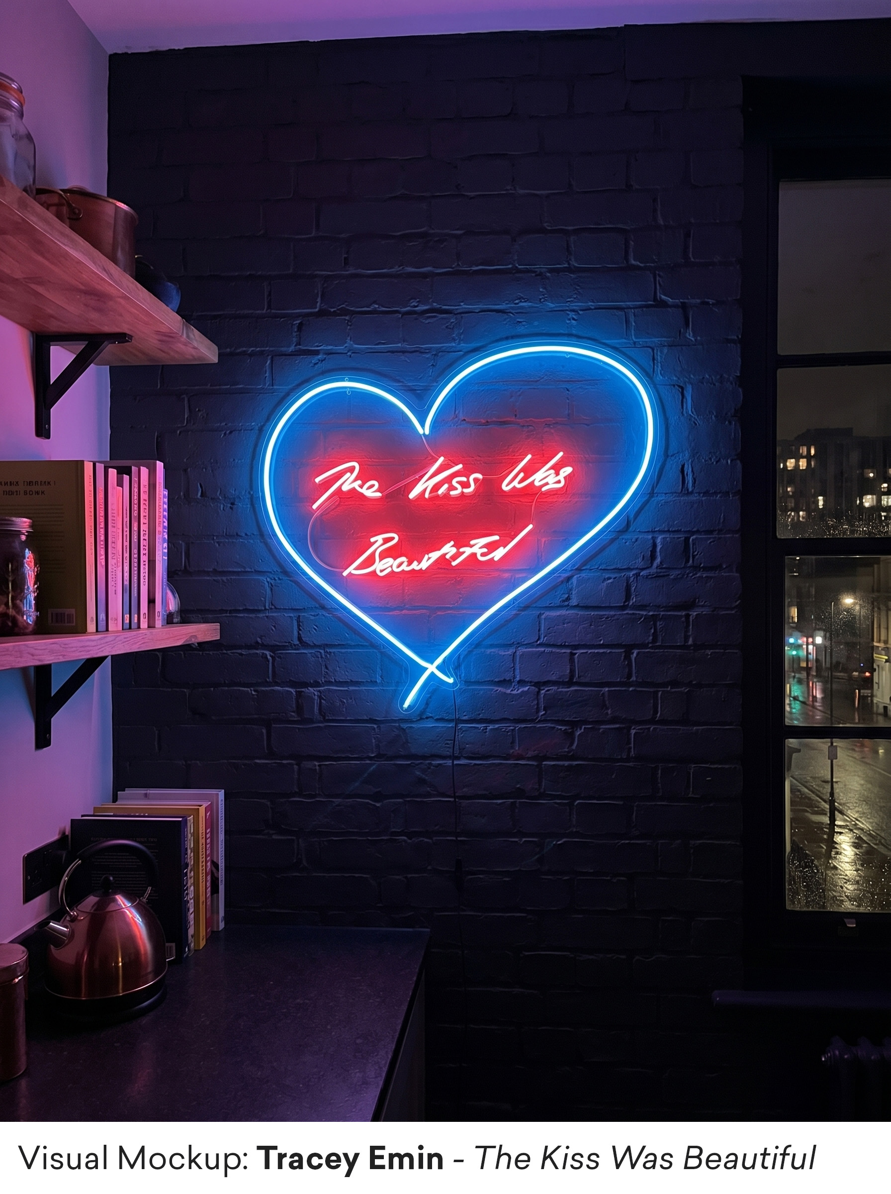 Tracey Emin - The Kiss Was Beautiful - Mockup