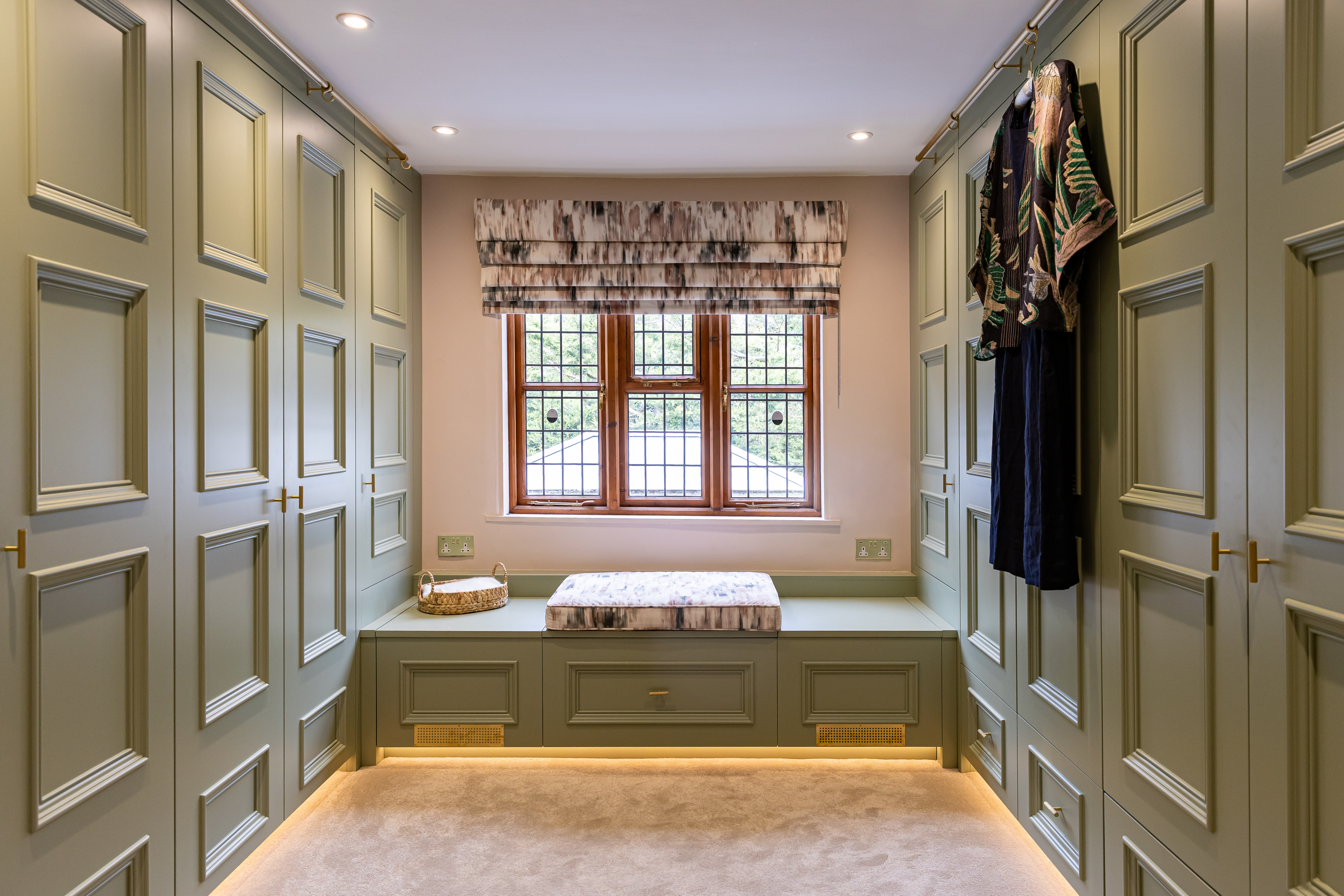 Built in joinery of the dressing room