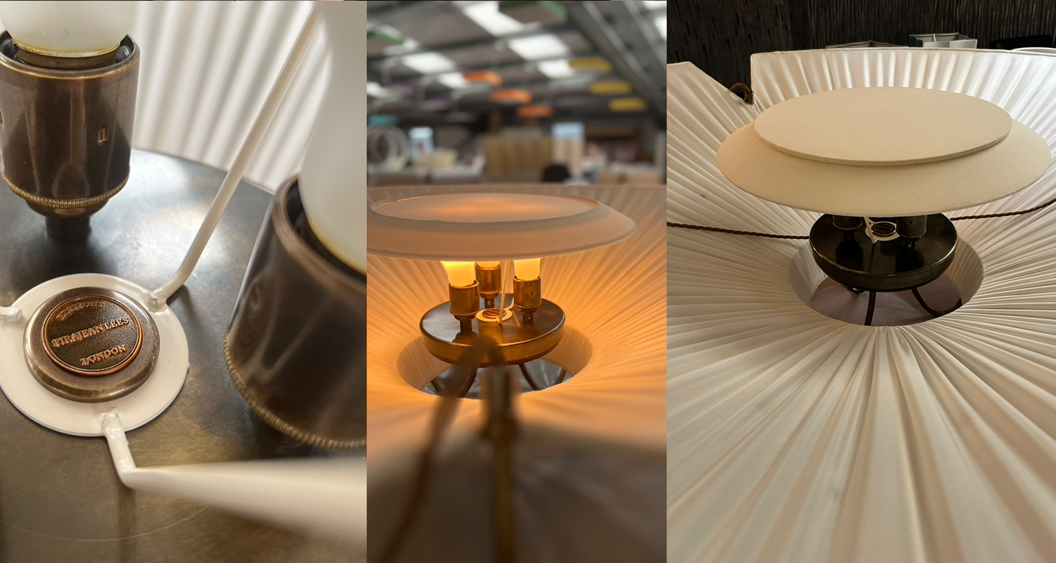 Close up details of the LP01 pendant light made by Iberian Lighting