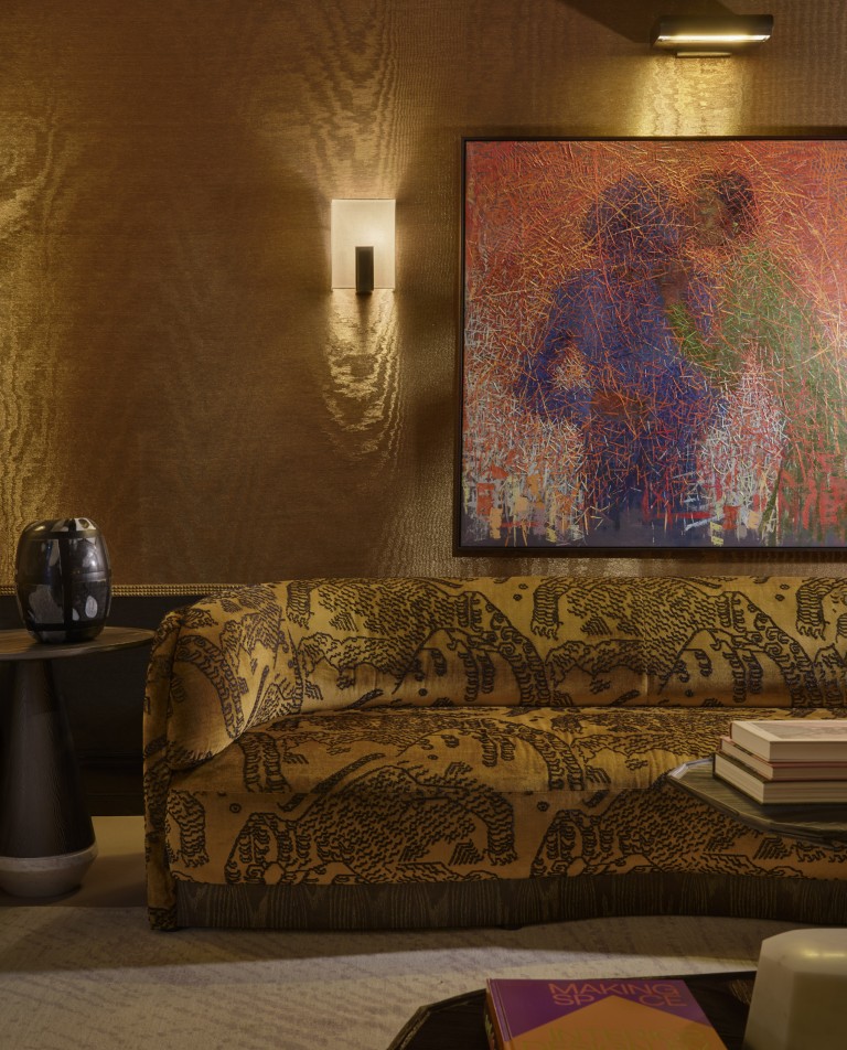 Art piece and sofa