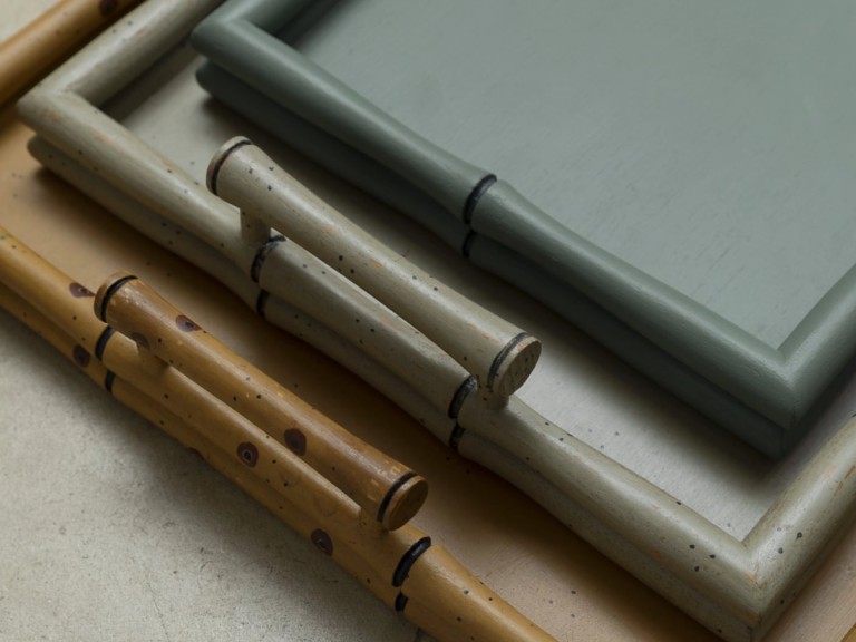 Faux Bamboo Trays