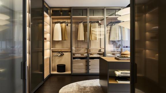 Wardrobes with lights inside